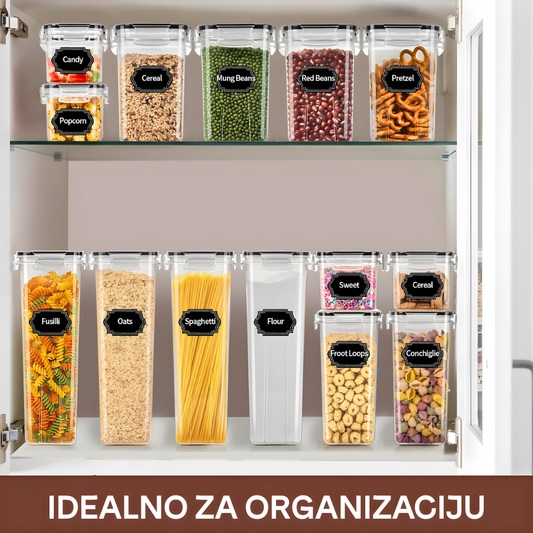 SET KUHINJSKIH ORGANIZATORA + MARKER I NALJEPNICE GRATIS